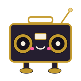 Boombox mascot